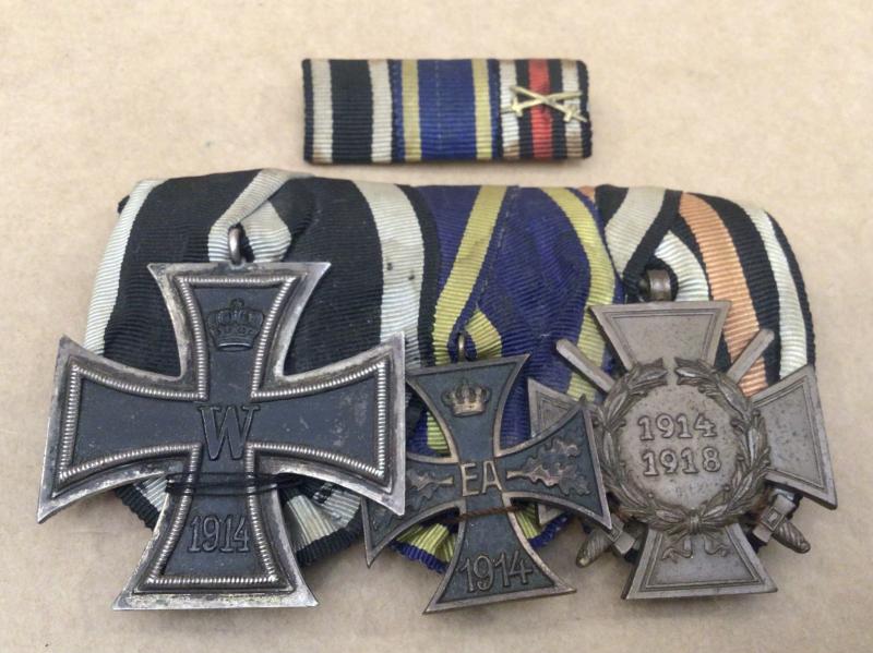 WW1 Brunswick Group of Three with Matching Ribbon Bar